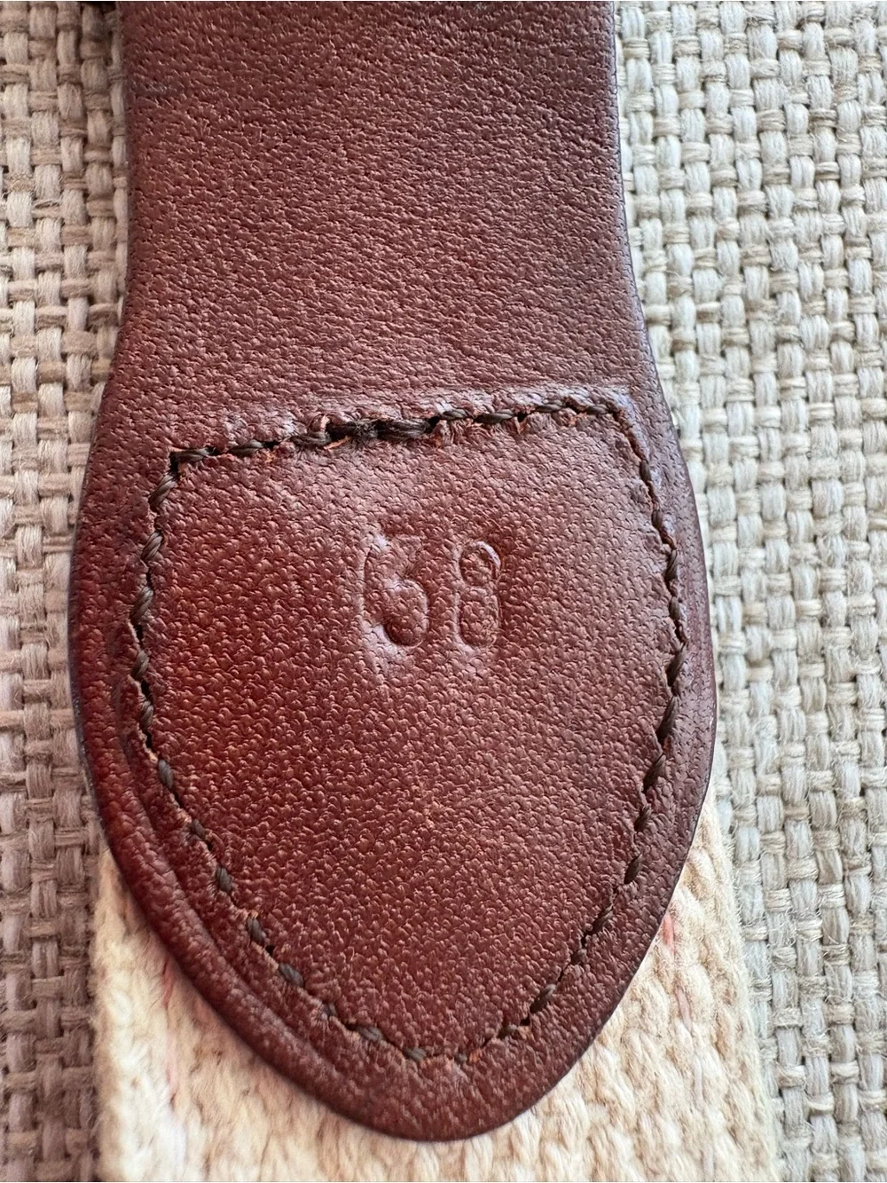 Vintage Leather Man Ltd Needlepoint Lighthouse Belt – Size 38 Coastal Prep